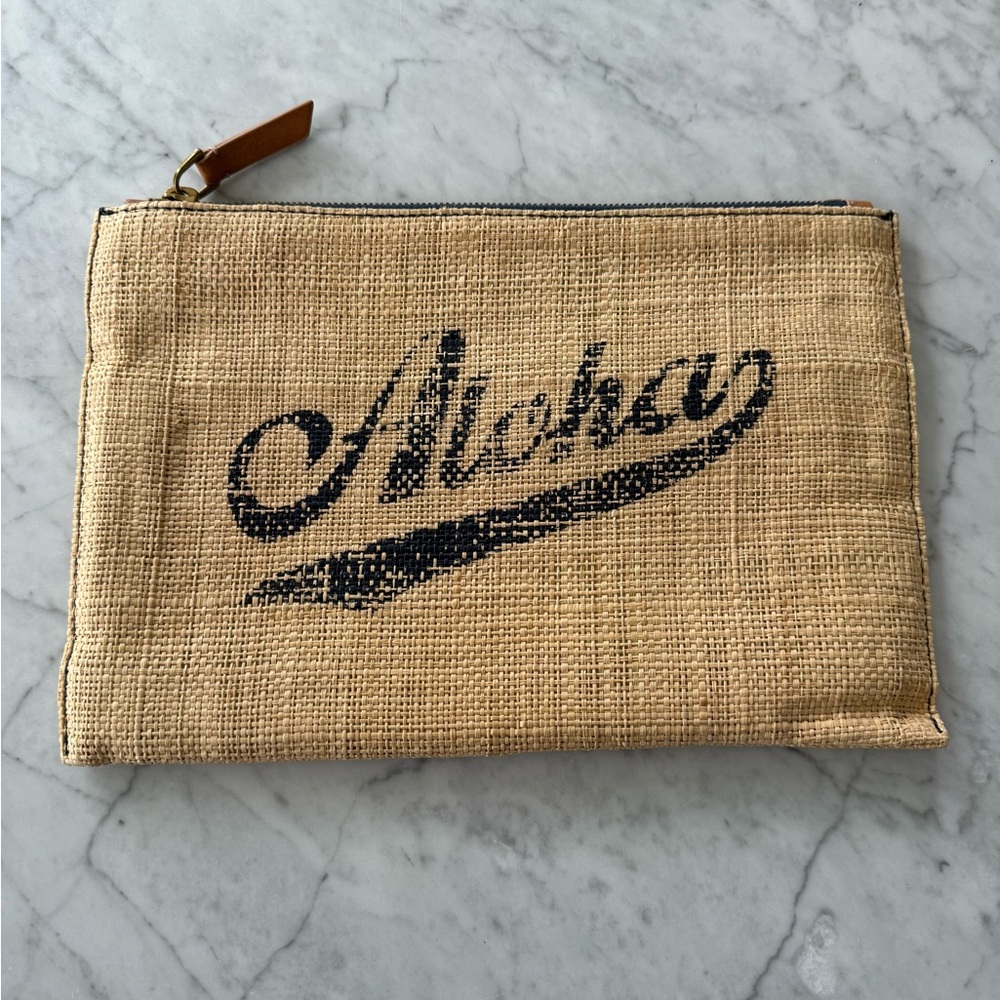 J. Crew Woven Beige Clutch